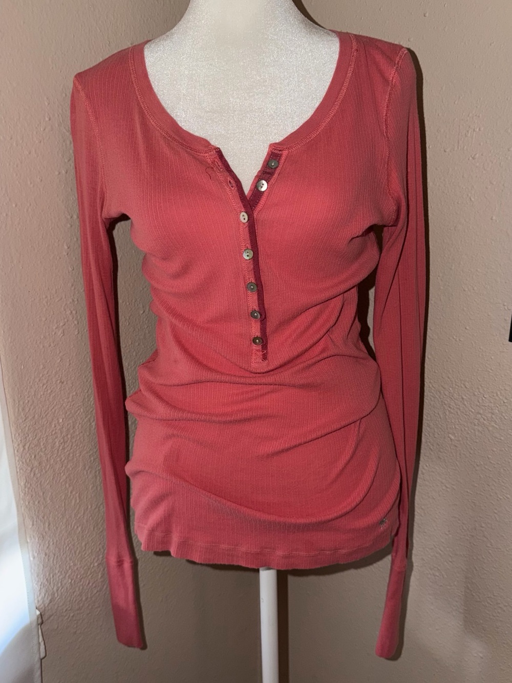 Vintage Y2K Abercrombie & Fitch 2000s Long Sleeve Henley Top